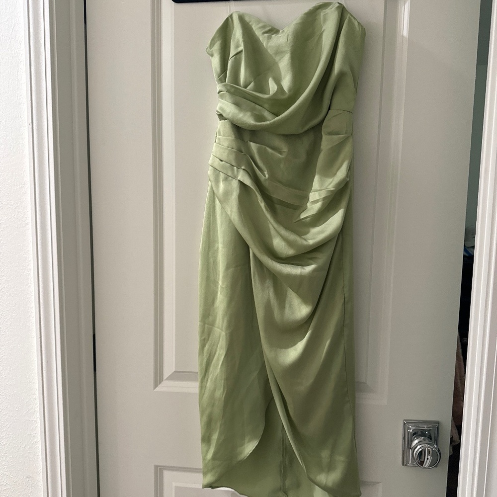 Strapless Midi Dress